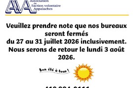 Une pause estivale pour l'équipe de l'AAVA